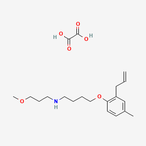 N-(3-methoxypropyl)-4-(4-methyl-2-prop-2-enylphenoxy)butan-1-amine;oxalic acid