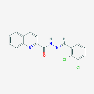 molecular formula C17H11Cl2N3O B400571 N'-(2,3-dichlorobenzylidene)-2-quinolinecarbohydrazide 