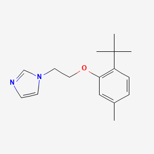 molecular formula C16H22N2O B4005727 1-[2-(2-叔丁基-5-甲基苯氧基)乙基]-1H-咪唑 