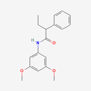 molecular formula C18H21NO3 B4005741 N-(3,5-dimethoxyphenyl)-2-phenylbutanamide 