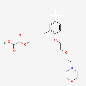 molecular formula C21H33NO7 B4005745 4-[2-[2-(4-Tert-butyl-2-methylphenoxy)ethoxy]ethyl]morpholine;oxalic acid 