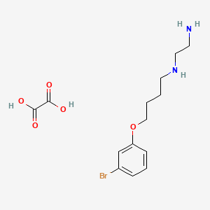 N'-[4-(3-bromophenoxy)butyl]ethane-1,2-diamine;oxalic acid