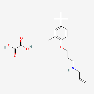 3-(4-tert-butyl-2-methylphenoxy)-N-prop-2-enylpropan-1-amine;oxalic acid