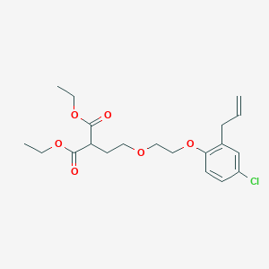 molecular formula C20H27ClO6 B4005753 Diethyl 2-[2-[2-(4-chloro-2-prop-2-enylphenoxy)ethoxy]ethyl]propanedioate 