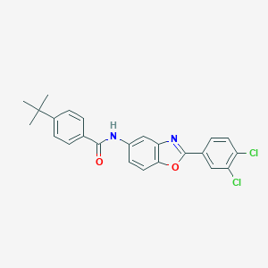 4-tert-butyl-N-[2-(3,4-dichlorophenyl)-1,3-benzoxazol-5-yl]benzamide