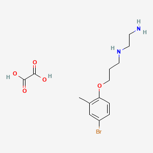 molecular formula C14H21BrN2O5 B4005767 草酚醚丙三醇单溴甲醚盐酸盐 