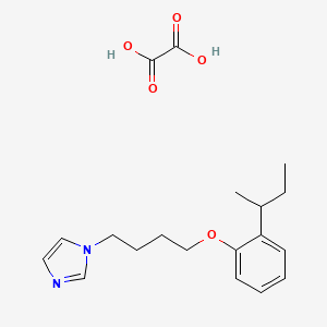 molecular formula C19H26N2O5 B4005773 1-[4-(2-Butan-2-ylphenoxy)butyl]imidazole;oxalic acid 