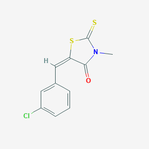 molecular formula C11H8ClNOS2 B400578 5-(3-Chloro-benzylidene)-3-methyl-2-thioxo-thiazolidin-4-one 