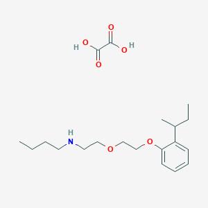 N-[2-[2-(2-butan-2-ylphenoxy)ethoxy]ethyl]butan-1-amine;oxalic acid