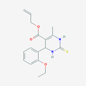 molecular formula C17H20N2O3S B400579 Allyl 4-(2-ethoxyphenyl)-6-methyl-2-thioxo-1,2,3,4-tetrahydropyrimidine-5-carboxylate 