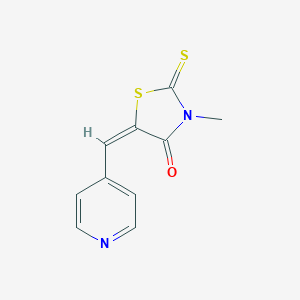 molecular formula C10H8N2OS2 B400580 3-Methyl-5-pyridin-4-ylmethylene-2-thioxo-thiazolidin-4-one 