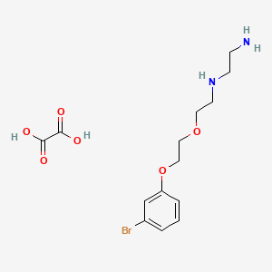 N'-[2-[2-(3-bromophenoxy)ethoxy]ethyl]ethane-1,2-diamine;oxalic acid