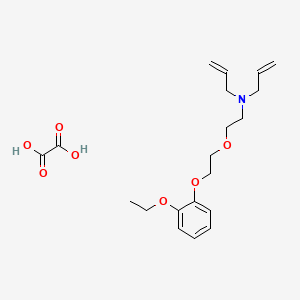 N-[2-[2-(2-ethoxyphenoxy)ethoxy]ethyl]-N-prop-2-enylprop-2-en-1-amine;oxalic acid