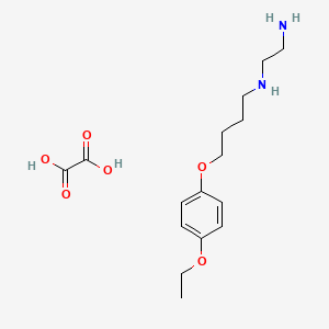 molecular formula C16H26N2O6 B4005848 N-[4-(4-乙氧基苯氧基)丁基]-1,2-乙二胺草酸盐 