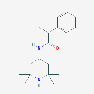 2-phenyl-N-(2,2,6,6-tetramethylpiperidin-4-yl)butanamide