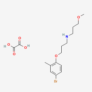 N-[3-(4-bromo-2-methylphenoxy)propyl]-3-methoxypropan-1-amine;oxalic acid