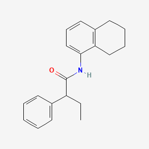 molecular formula C20H23NO B4005908 2-phenyl-N-(5,6,7,8-tetrahydro-1-naphthalenyl)butanamide 