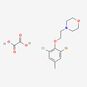 4-[2-(2-Bromo-6-chloro-4-methylphenoxy)ethyl]morpholine;oxalic acid