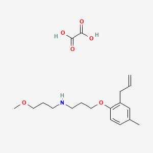 3-methoxy-N-[3-(4-methyl-2-prop-2-enylphenoxy)propyl]propan-1-amine;oxalic acid