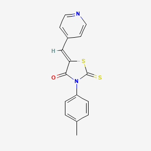 3-(4-Methylphenyl)-5-(4-pyridylmethylene)-2-thioxo-1,3-thiazolidin-4-one