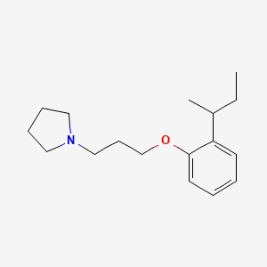 molecular formula C17H27NO B4005938 1-[3-(2-叔丁基苯氧基)丙基]吡咯烷 