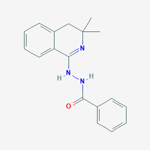 molecular formula C18H19N3O B400596 N'-(3,3-dimethyl-3,4-dihydroisoquinolin-1-yl)benzohydrazide CAS No. 147567-55-3