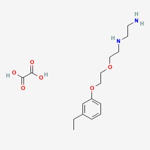 molecular formula C16H26N2O6 B4005963 N-{2-[2-(3-乙基苯氧基)乙氧基]乙基}-1,2-乙二胺草酸盐 