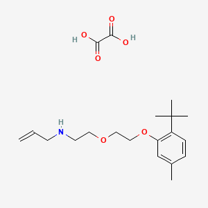 molecular formula C20H31NO6 B4005985 N-[2-[2-(2-tert-butyl-5-methylphenoxy)ethoxy]ethyl]prop-2-en-1-amine;oxalic acid 