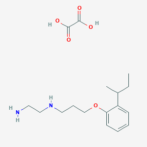 molecular formula C17H28N2O5 B4005992 N'-[3-(2-butan-2-ylphenoxy)propyl]ethane-1,2-diamine;oxalic acid 