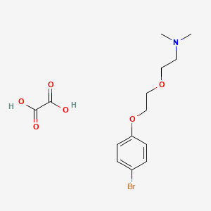 2-[2-(4-bromophenoxy)ethoxy]-N,N-dimethylethanamine;oxalic acid