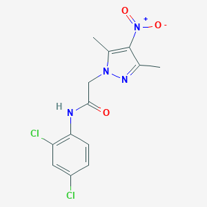 B400601 N-(2,4-Dichloro-phenyl)-2-(3,5-dimethyl-4-nitro-pyrazol-1-yl)-acetamide CAS No. 351520-65-5