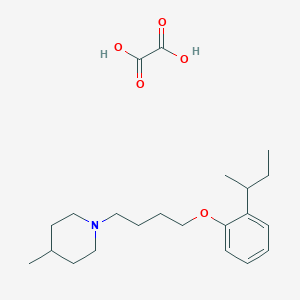 molecular formula C22H35NO5 B4006014 1-[4-(2-Butan-2-ylphenoxy)butyl]-4-methylpiperidine;oxalic acid 