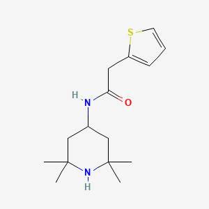 molecular formula C15H24N2OS B4006017 N-(2,2,6,6-四甲基-4-哌啶基)-2-(2-噻吩基)乙酰胺 