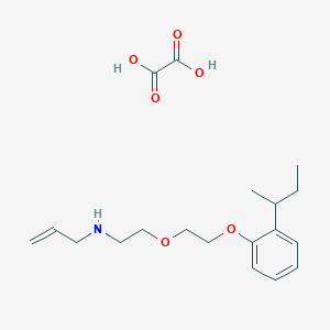 molecular formula C19H29NO6 B4006024 N-[2-[2-(2-butan-2-ylphenoxy)ethoxy]ethyl]prop-2-en-1-amine;oxalic acid 