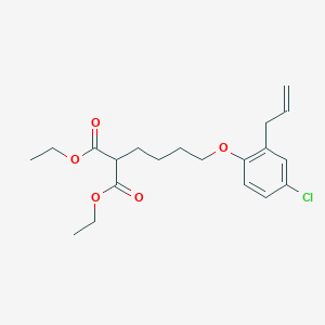 Diethyl 2-[4-(4-chloro-2-prop-2-enylphenoxy)butyl]propanedioate