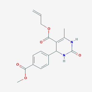 Prop-2-en-1-yl 4-[4-(methoxycarbonyl)phenyl]-6-methyl-2-oxo-1,2,3,4-tetrahydropyrimidine-5-carboxylate