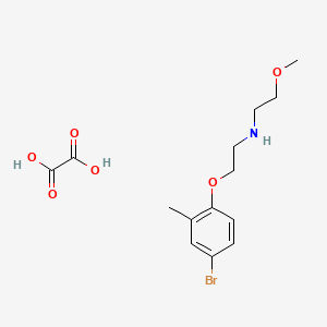 molecular formula C14H20BrNO6 B4006064 N-[2-(4-bromo-2-methylphenoxy)ethyl]-2-methoxyethanamine;oxalic acid 