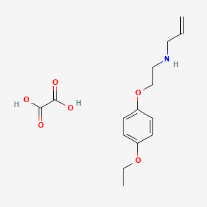 molecular formula C15H21NO6 B4006068 N-[2-(4-ethoxyphenoxy)ethyl]prop-2-en-1-amine;oxalic acid 