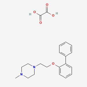 molecular formula C21H26N2O5 B4006083 1-Methyl-4-[2-(2-phenylphenoxy)ethyl]piperazine;oxalic acid 