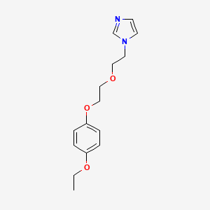 molecular formula C15H20N2O3 B4006101 1-{2-[2-(4-乙氧基苯氧基)乙氧基]乙基}-1H-咪唑 