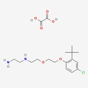 molecular formula C18H29ClN2O6 B4006126 N'-[2-[2-(2-tert-butyl-4-chlorophenoxy)ethoxy]ethyl]ethane-1,2-diamine;oxalic acid 