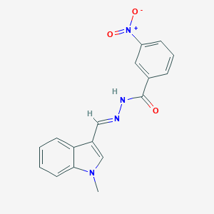 B400614 3-nitro-N'-[(1-methyl-1H-indol-3-yl)methylene]benzohydrazide CAS No. 325807-47-4