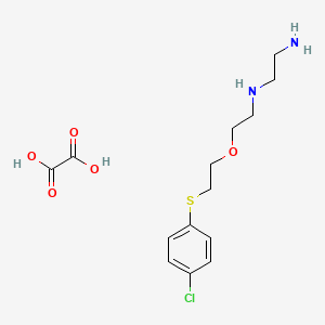 N'-[2-[2-(4-chlorophenyl)sulfanylethoxy]ethyl]ethane-1,2-diamine;oxalic acid