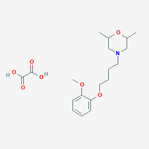 molecular formula C19H29NO7 B4006156 4-[4-(2-Methoxyphenoxy)butyl]-2,6-dimethylmorpholine;oxalic acid 