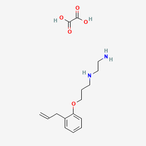 molecular formula C16H24N2O5 B4006166 N-[3-(2-烯丙基苯氧基)丙基]-1,2-乙二胺草酸盐 