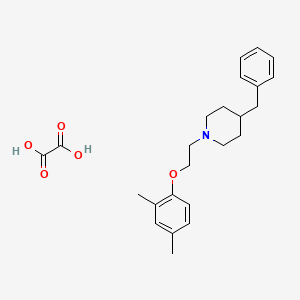 molecular formula C24H31NO5 B4006172 4-Benzyl-1-[2-(2,4-dimethylphenoxy)ethyl]piperidine;oxalic acid 