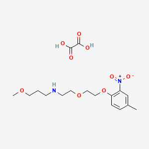 molecular formula C17H26N2O9 B4006181 (3-甲氧基丙基){2-[2-(4-甲基-2-硝基苯氧基)乙氧基]乙基}胺草酸盐 