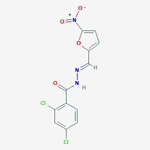 B400619 2,4-dichloro-N'-({5-nitro-2-furyl}methylene)benzohydrazide CAS No. 100399-10-8