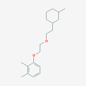 molecular formula C19H30O2 B4006208 1,2-二甲基-3-{2-[2-(3-甲基环己基)乙氧基]乙氧基}苯 