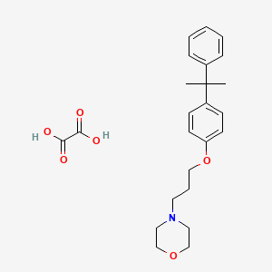 molecular formula C24H31NO6 B4006210 草酸[4-{3-[4-(1-甲基-1-苯乙基)苯氧基]丙基}吗啉] 